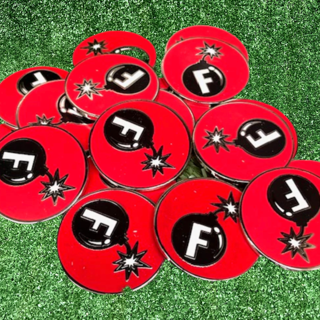 F-Bomb Ball Marker - Premium Enamel Finish - The Back Nine